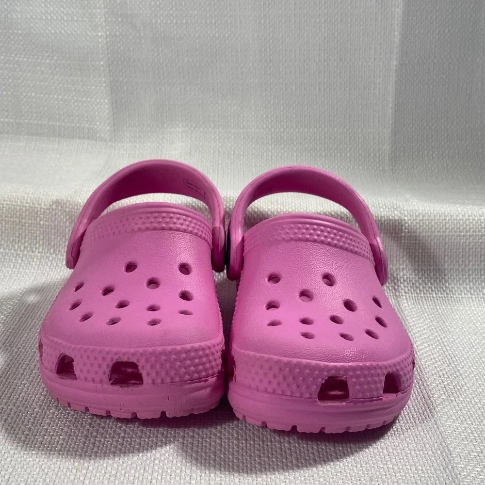 Crocs Classic Clog Toddler Girls Size 5 Pink Slip On Water Shoes 10001-6S0
